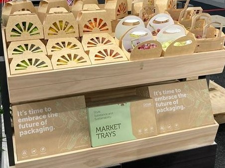 Detpak's new sustainable paper and board packaging range for fresh produce displayed at Hort Connections