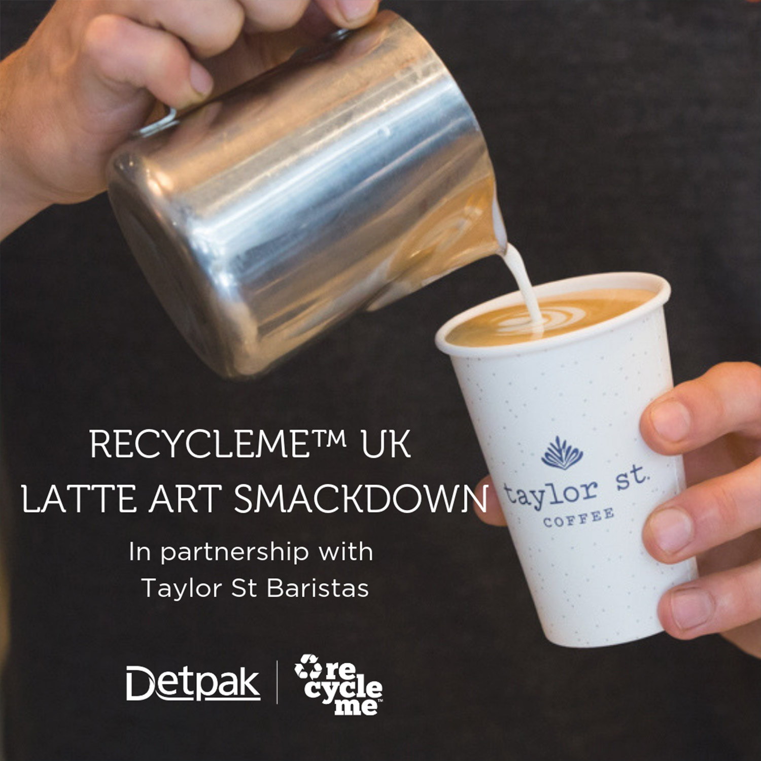 Image of barista pouring coffee