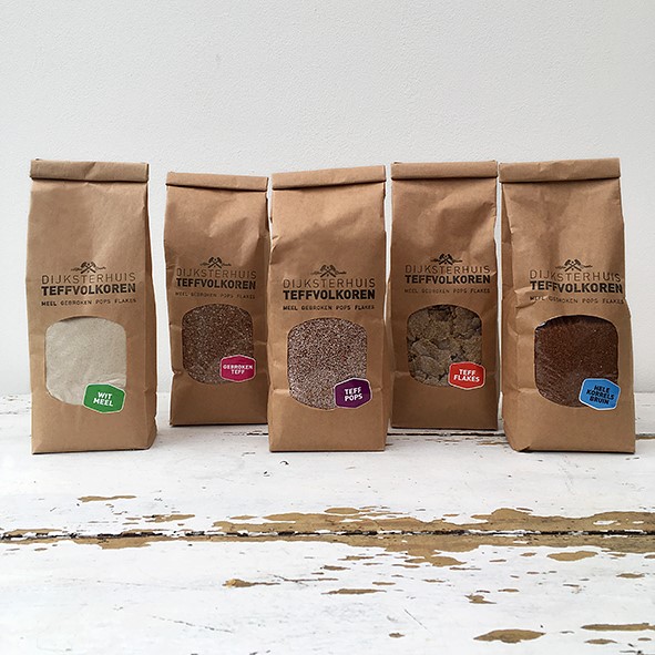 Image of TeffVolkoren paper bags with cereal inside