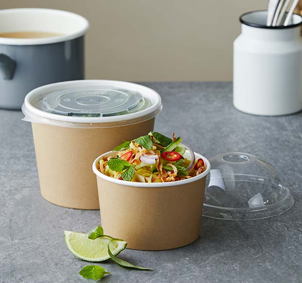 Detpak savoury bowl and lid. 