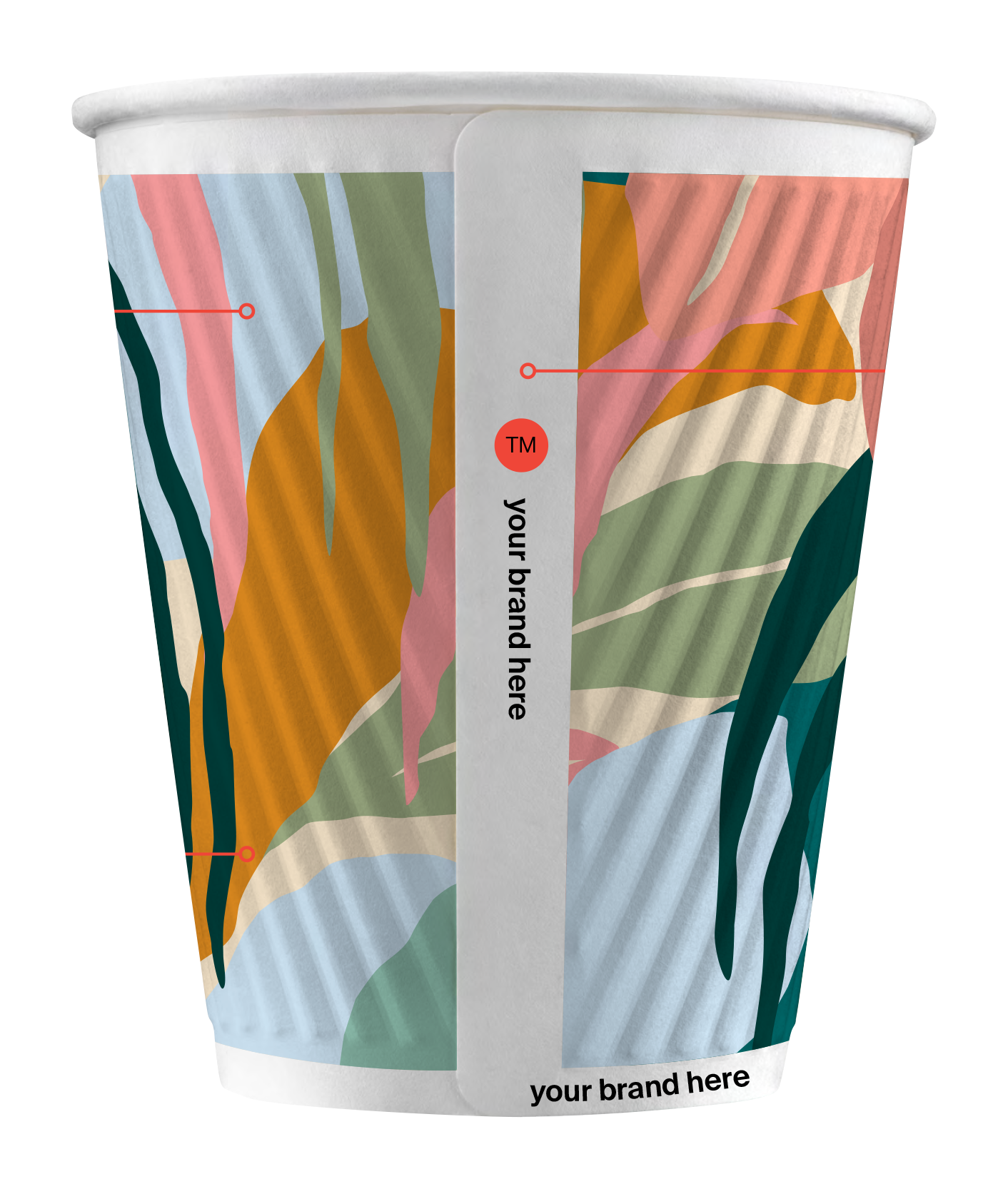 Branding opportunities available on Ripple Refined Cup